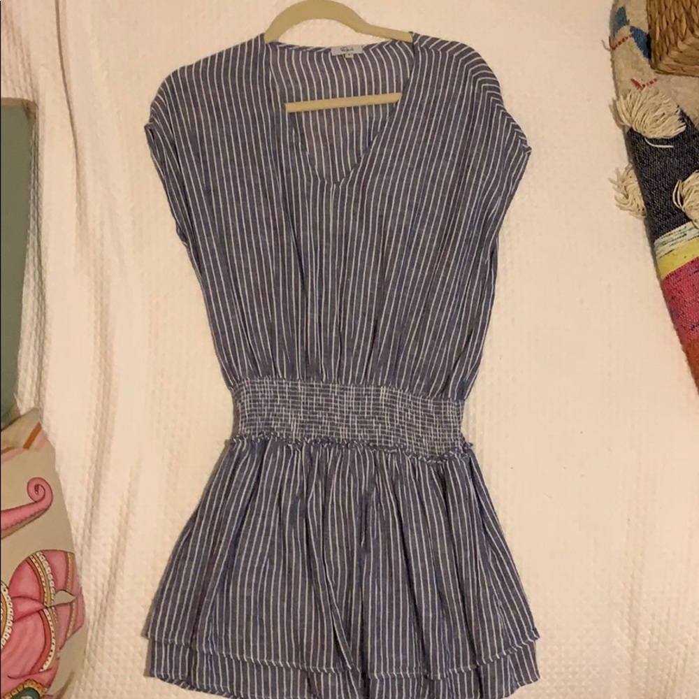 Rails blue and white striped dress